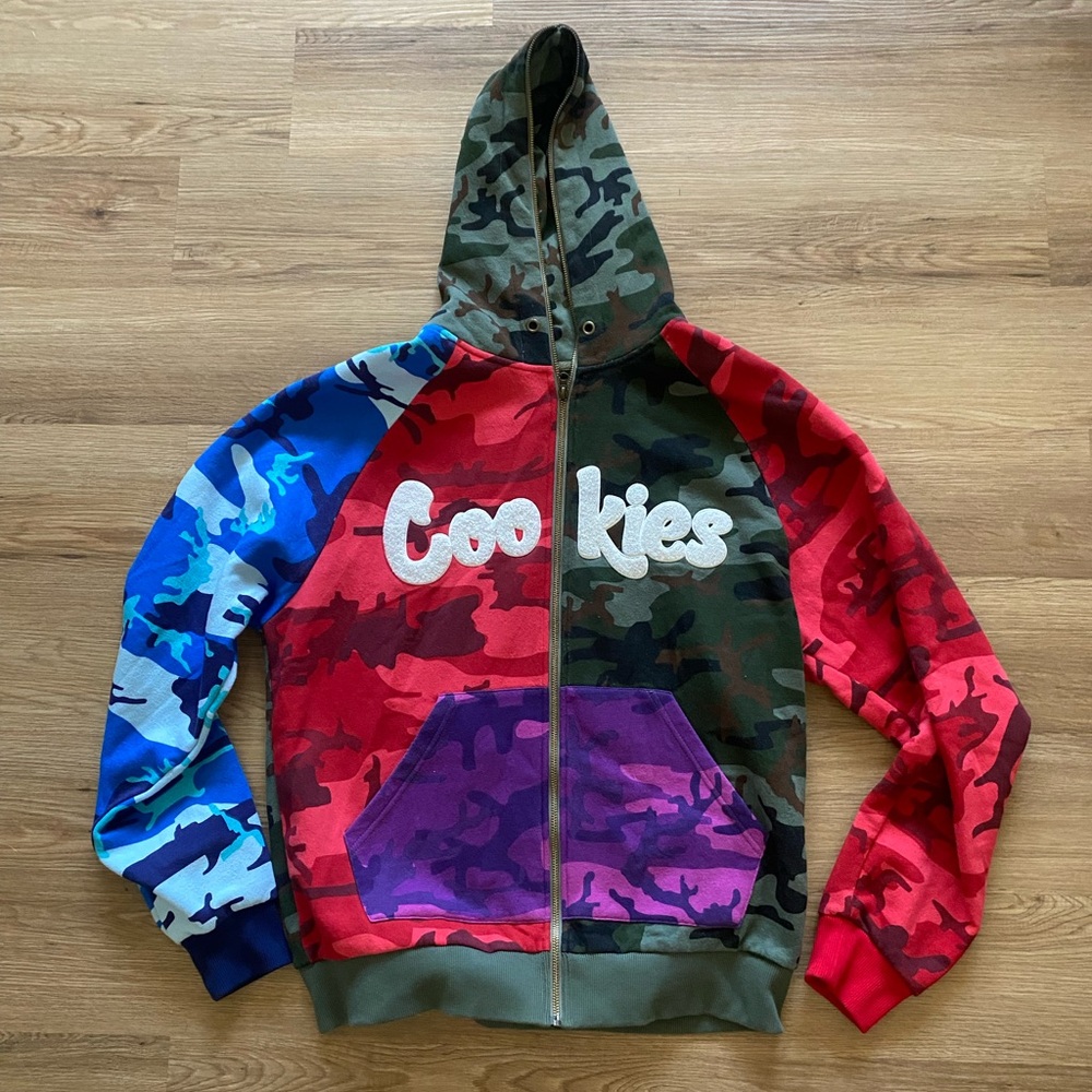 Cookies Full-Zip Multi Camo Hoodie *RARE*